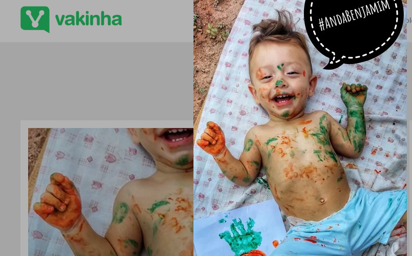  “Vakinha” virtual em Lidianópolis, para ajudar o pequeno Benjamim Miguel