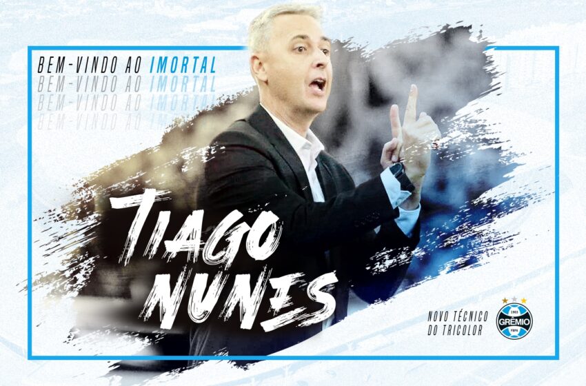  Grêmio anuncia oficialmente Tiago Nunes como novo técnico