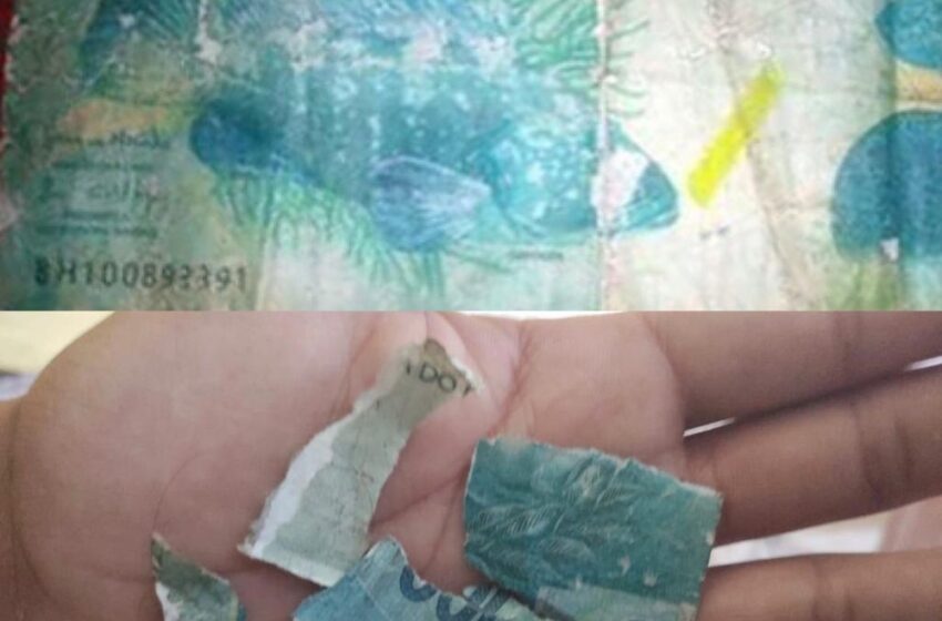  Mulher usa nota falsa de R$ 100 para comprar trufas de menino que vende doces em semáforo