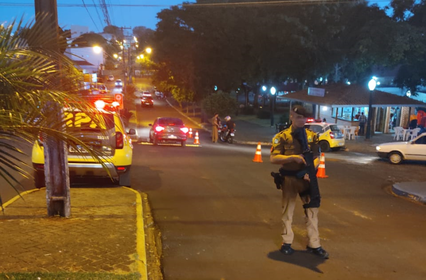  São João do Ivaí: PM realizou blitz na área central