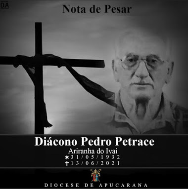  Morre o Diácono Pedro Petrace em Ariranha do Ivaí