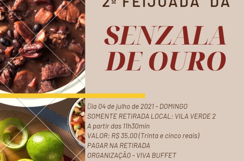  VEM AÍ – 2ª Feijoada da Senzala de Ouro em Borrazópolis