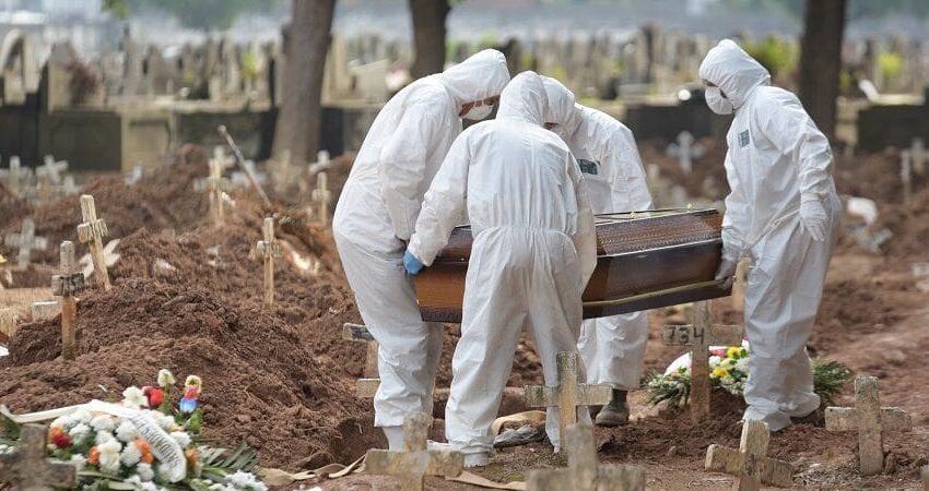 Com 1.264 mortes por Covid em 24 horas, Brasil tem segundo pior índice do ano