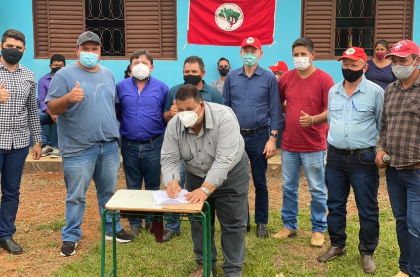  Pedro Taborda entrega obra de cascalhamento e outras conquistas no assentamento em Rio Branco do Ivaí