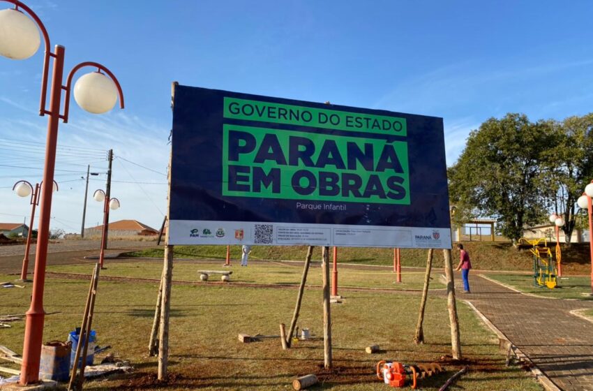  Prefeito anuncia construção de parquinho e portal com letras “Eu Amo Ariranha do Ivaí”