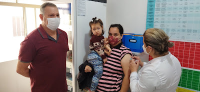  Cerca de 90% da população de Lidianópolis está vacinada com a primeira dose contra a Covid-19
