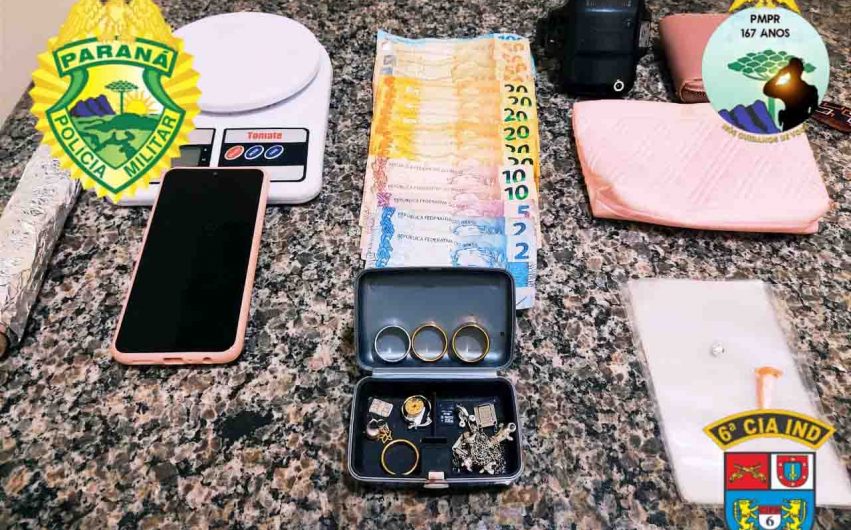  Mulher é presa por suspeita de tráfico de drogas em São João do Ivaí