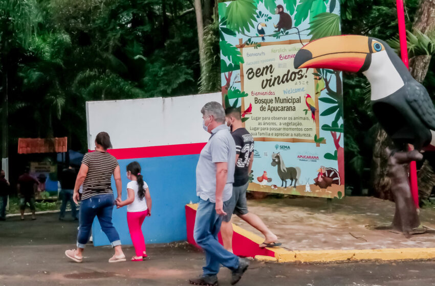  Apucarana reabre Bosque Municipal e os parques Jaboti e da Raposa