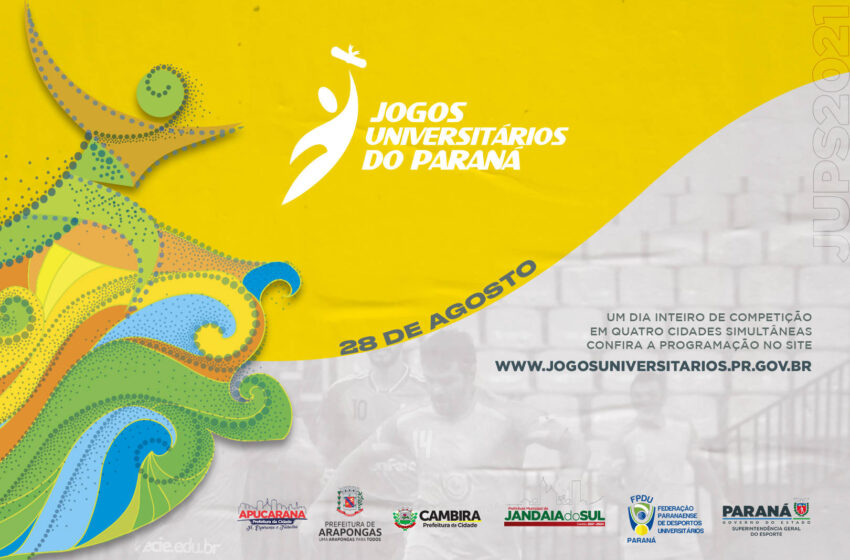  VALE DO IVAÍ – Jogos Universitários do Paraná ocorrem neste sábado, em quatro cidades na região