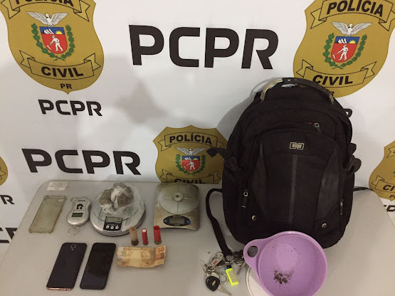  Policia Civil prende acusado de tráfico e apreende drogas e munições