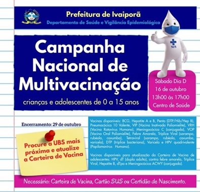  Campanha Nacional de Multivacinação em Ivaiporã