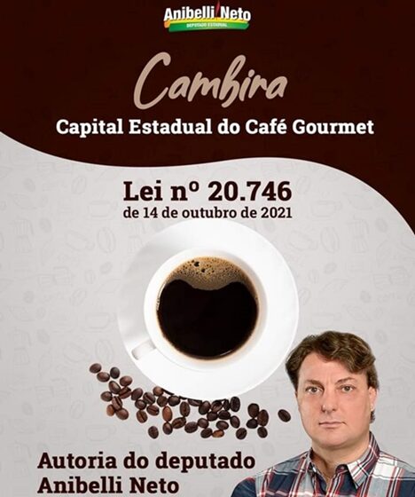  Anibelli Neto homenageia Cambira com o título de Capital Estadual do Café Gourmet