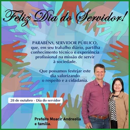 Mensagem do prefeito Moacir aos servidores públicos de Novo Itacolomi
