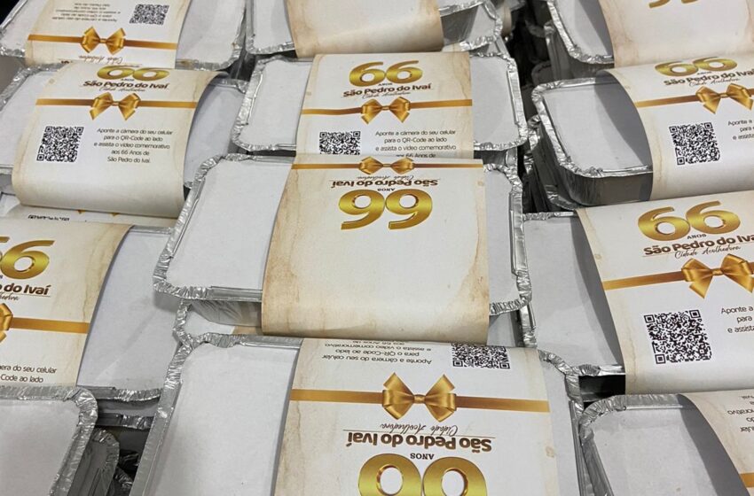  Em comemoração aos 66 anos de São Pedro do Ivaí, prefeitura fez distribuição de bolos a moradores