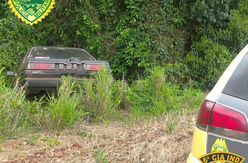  PM recupera veículo furtado em Borrazópolis
