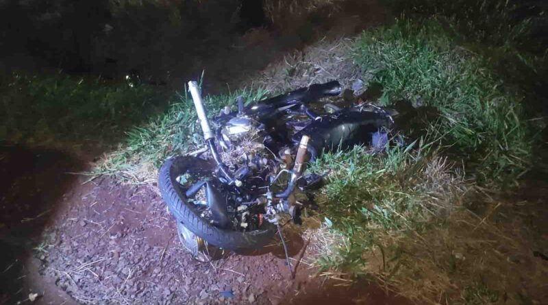  Jovem motociclista morre em acidente na PR-466 em Ivaiporã