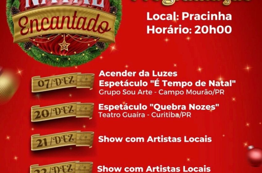  Confira a programação Especial de Natal da Prefeitura de Manoel Ribas