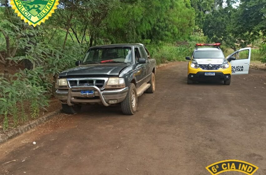  Polícia Militar recupera caminhonete furtada em Ivaiporã