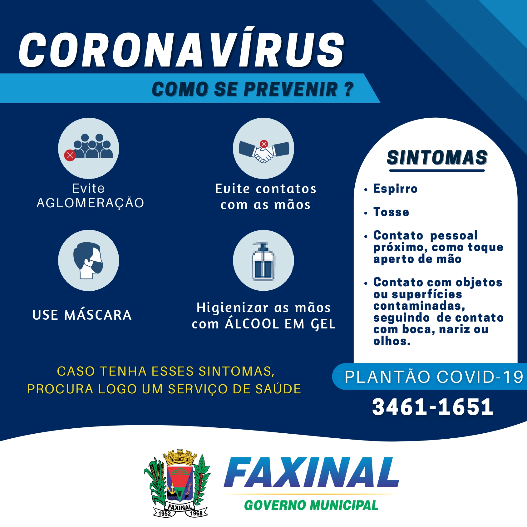 FAXINAL - Como se prevenir do coronavírus?