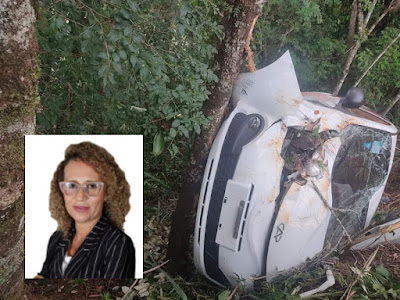  Vice-prefeita de Barbosa Ferraz sofre acidente na PR-082