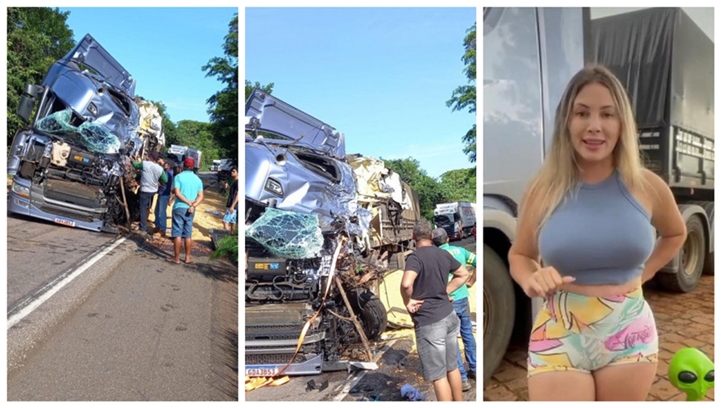  Caminhoneira e Youtuber Aline Fucther sofre grave acidente em Mato Grosso