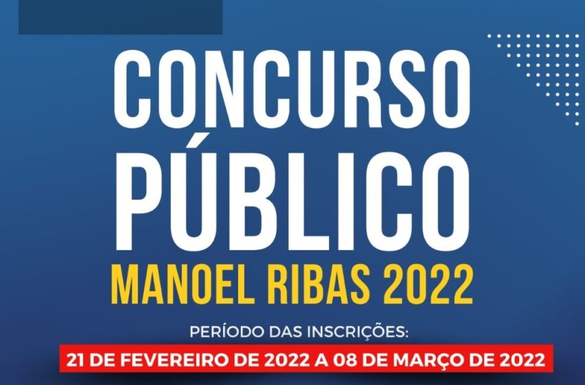  Prefeitura de Manoel Ribas terá concurso público; Vejam as vagas
