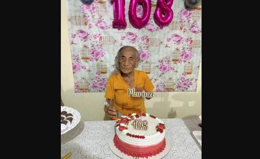  Esbanjando vitalidade, moradora da região completa 108 anos de vida