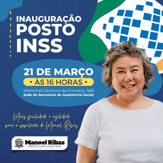  Manoel Ribas fará cerimônia de inauguração do Posto do INSS