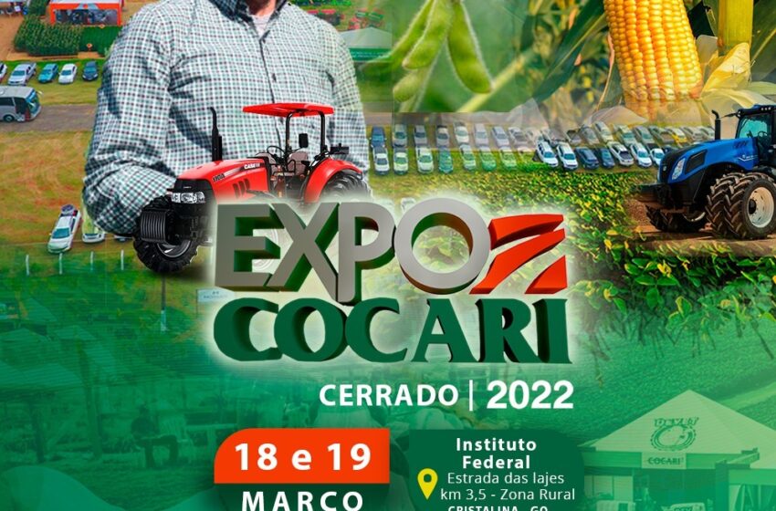  Expo Cocari Cerrado será realizada nos dias 18 e 19 de março, em Cristalina (GO)