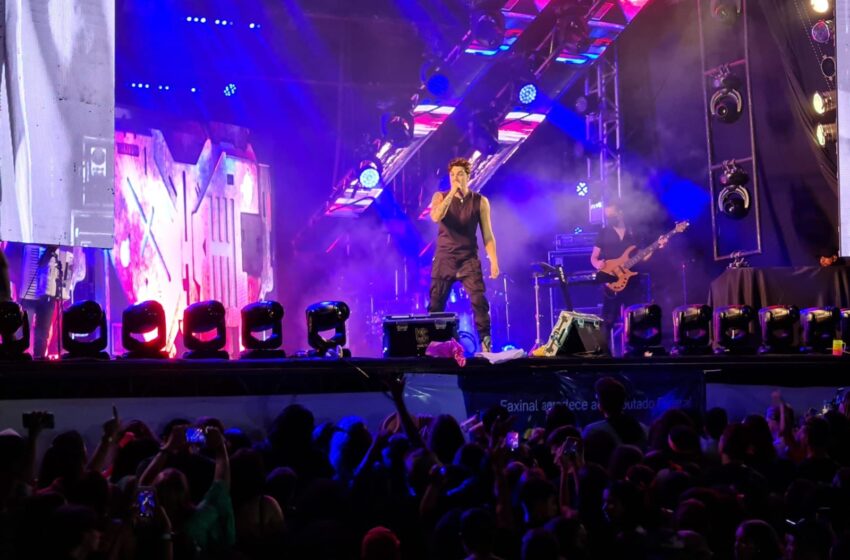  Mais de vinte mil pessoas prestigiaram o Show de Luan Santana em Faxinal