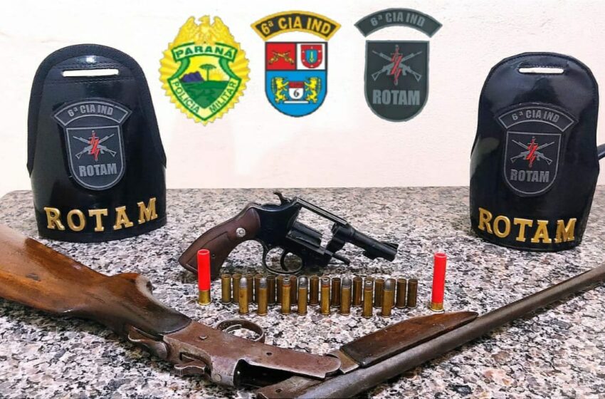  Jovem é preso com arma de fogo e munições em São João do Ivaí