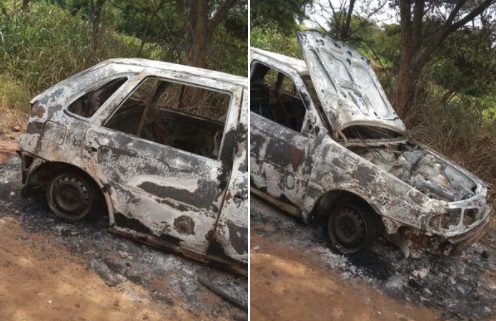  Veículo é encontrado queimado na área rural de Marumbi