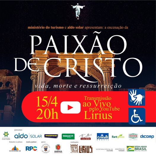  Paixão de Cristo em Maringá será encenada dias 13 e 15 de abril