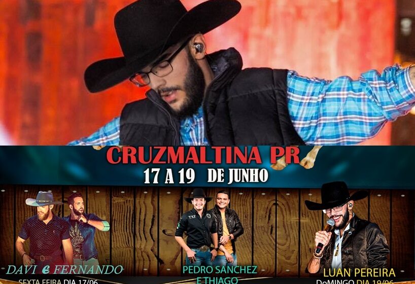  Cruzmaltina confirma Festa de Rodeio e show com Luan Pereira entre as atrações
