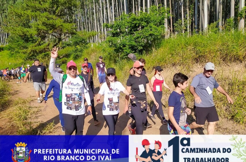  Prefeitura de Rio Branco do Ivaí através da Secretaria de Agricultura e Meio Ambiente, realizou a 1° Caminhada do Trabalhador