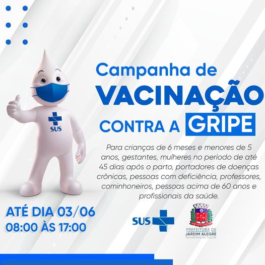  Campanha de vacinação contra gripe em Jardim Alegre