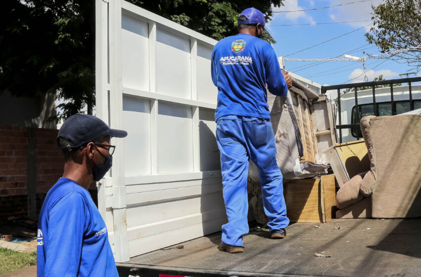  Serviço de recolhimento de móveis de Apucarana atinge 10 mil coletas