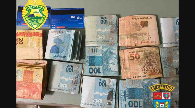  PM de Ivaiporã prende duas mulheres com R$ 12 mil acusadas do golpe do benzimento