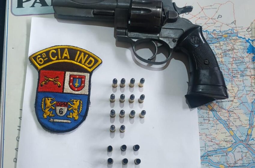  Homem é preso por porte ilegal de arma de fogo em Rio Branco do Ivaí