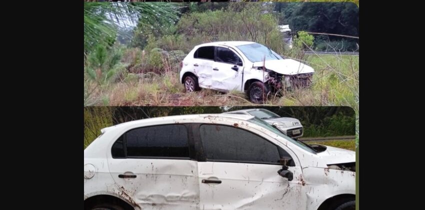  Veículo da prefeitura de Ortigueira se envolve em acidente próximo a Faxinal