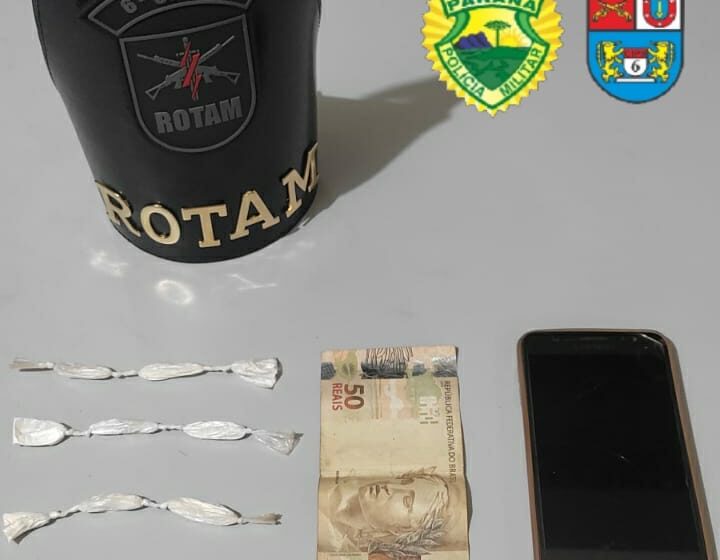  Duas pessoas são presas suspeitas de tráfico de drogas em Faxinal
