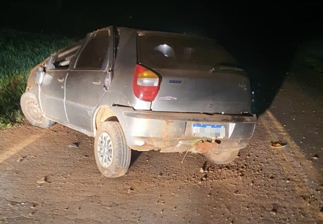  Motorista é ejetado do veículo durante acidente em Manoel Ribas