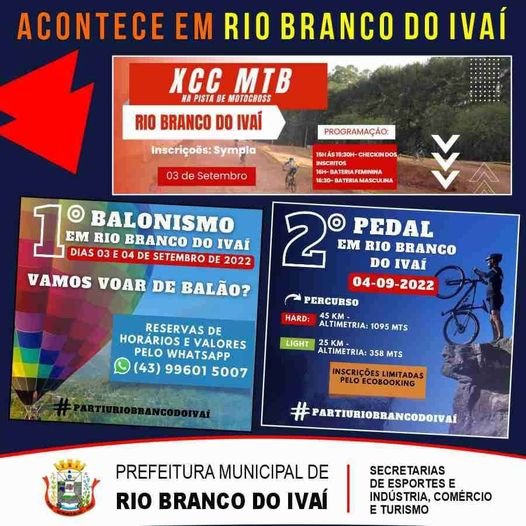  Rio Branco do Ivaí sedia evento com balonismo e ciclismo