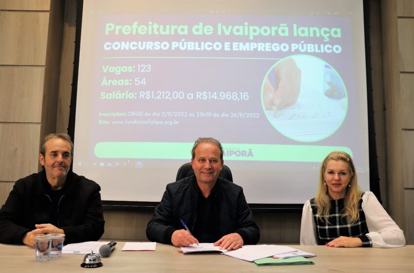  Prefeitura de Ivaiporã lança concurso público estatutário e emprego público com 123 vagas e 54 cargos pela Fafipa