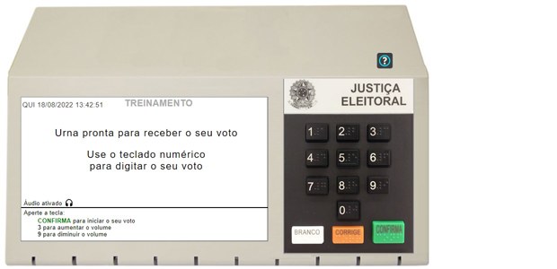  Simulador virtual ajuda eleitor a treinar o voto na urna eletrônica