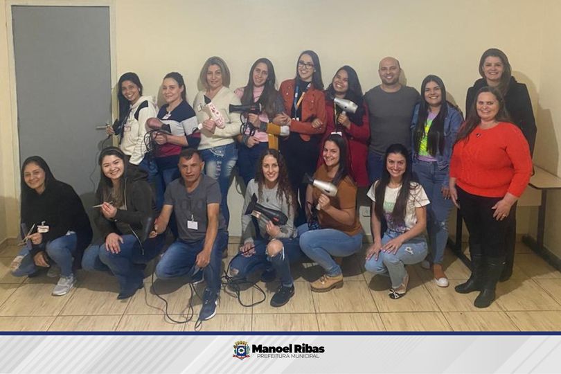  Prefeitura de Manoel Ribas realiza conclusão do curso de corte e escova feminina