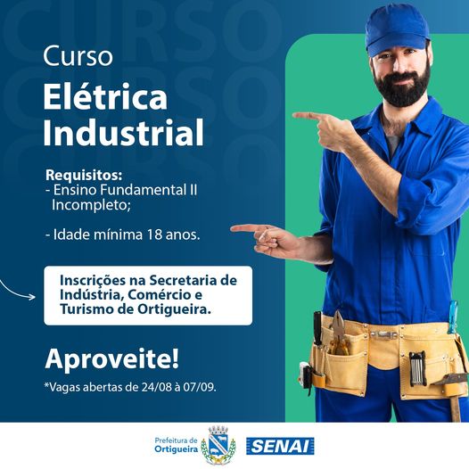  Matrículas abertas para o curso de Elétrica Industrial em Ortigueira