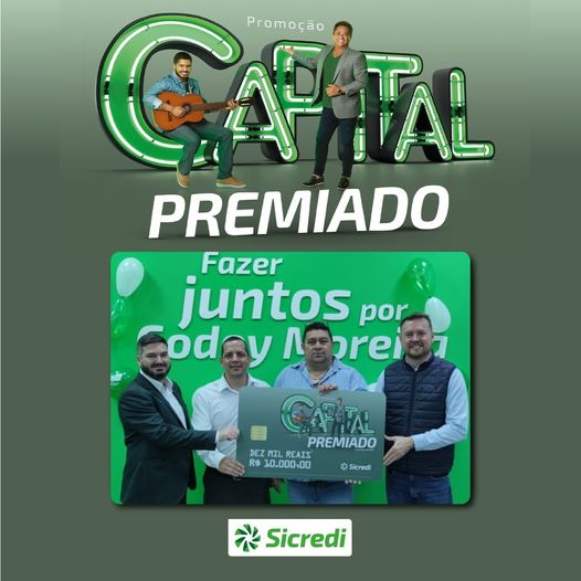  Associado de Godoy Moreira recebe prêmio de R$ 10 mil da Campanha Capital Premiado da Sicredi