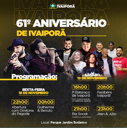  61⁰ aniversário de Ivaiporã