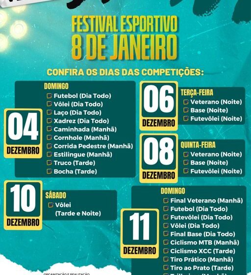  Festival Esportivo 8 de Janeiro em Manoel Ribas